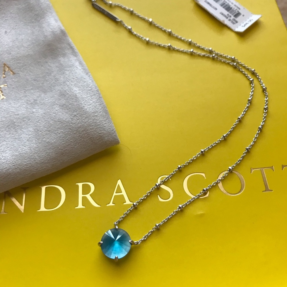 Kendra Scott Blue and Silver Necklace